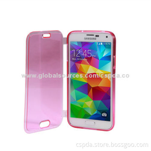 Fast Deadline Folio Style TPU Mobile Phone Case for Samsung Galaxy S5, Different Colors Welcomed